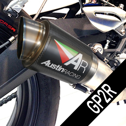 Austin Racing GP2R De-Cat Race Exhaust System for 2010-19 Kawasaki