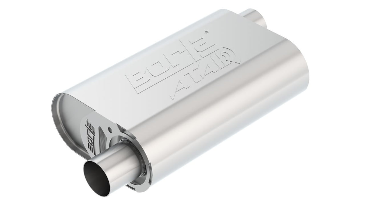 Borla CrateMuffler LS3 ATAK 2.25in Offset/Offset 14inx4.35inx9in Oval Muffler