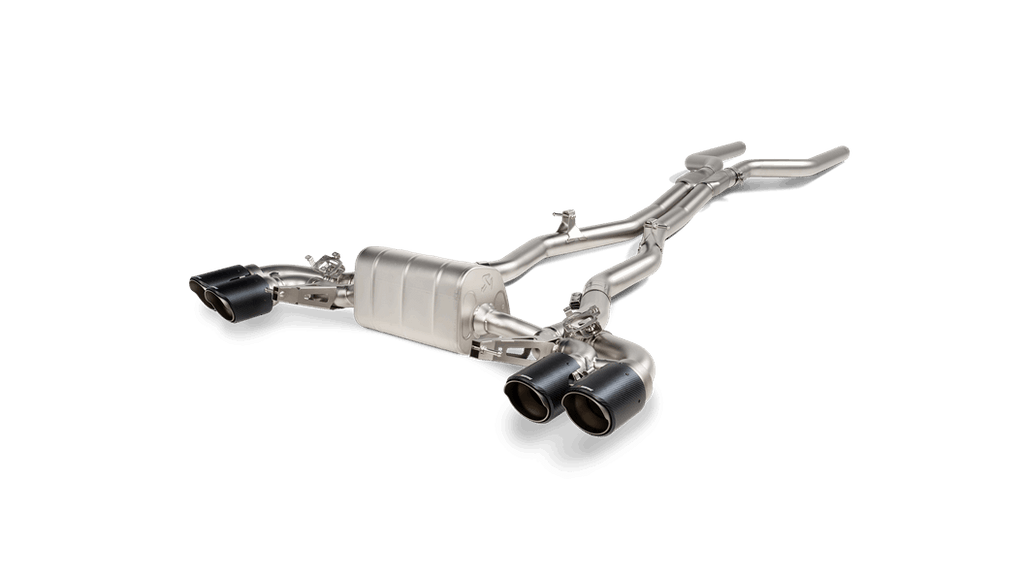 Akrapovic Evolution Line Cat Back (Titanium) w/Carbon Tips BMW M8 Coupe/Cabriolet (F91/F92)