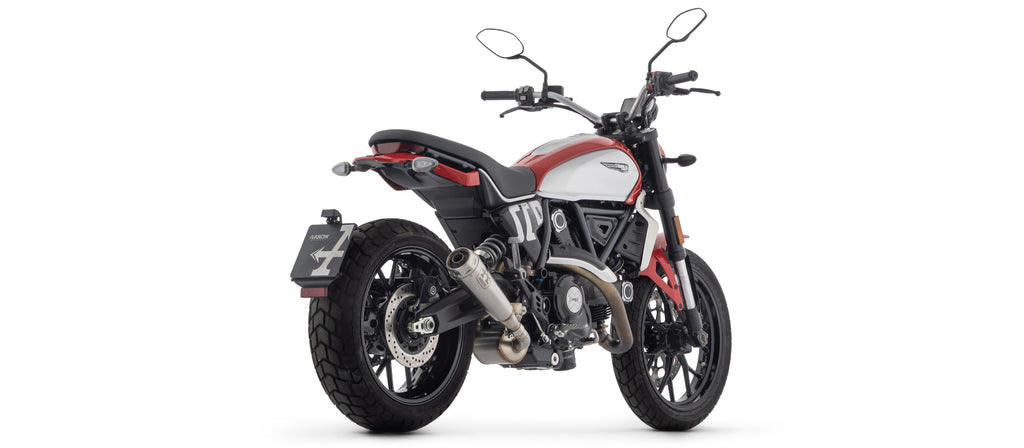 Arrow Racing Exhaust - Silencers & Mid-Pipe for 2023+ Ducati Scrambler 800 img back