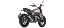 Cargar imagen en el visor de la galería, Arrow Racing Exhaust - Silencers & Mid-Pipe for 2023+ Ducati Scrambler 800 img rear slip