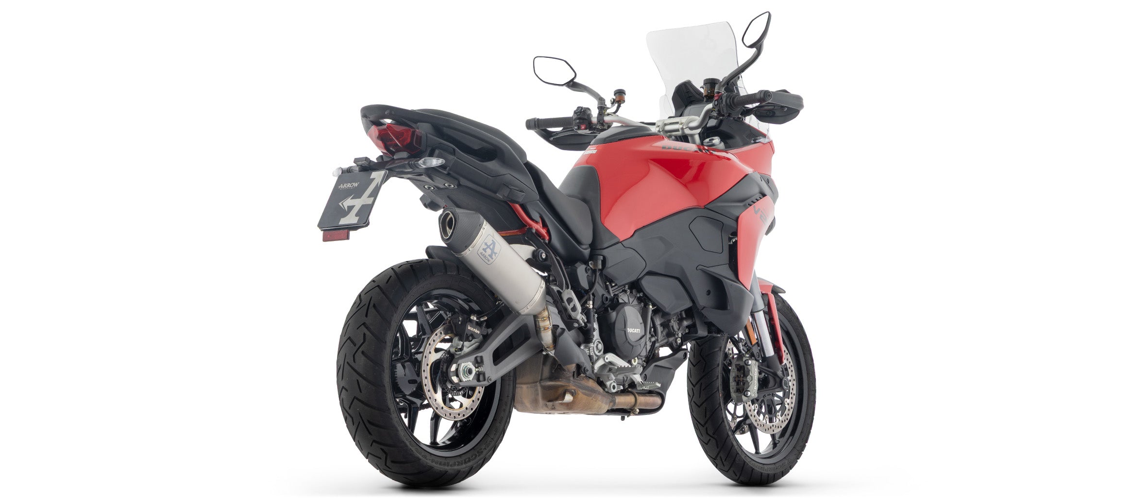 Arrow Racing Exhaust Silencers for 2025+ Ducati Multistrada V2, V2S img back