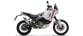 Arrow Racing Silencers & Mid-Pipe for 2022-24 Ducati Scrambler Desert X 950 img silver pipe