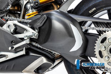 Carica l'immagine nel visualizzatore di Gallery, Ilmberger Carbon Swing Arm Cover for 2018+ Ducati Panigale V4 / V4S / V4R