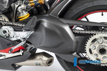 Carica l'immagine nel visualizzatore di Gallery, Ilmberger Carbon Swing Arm Cover for 2018+ Ducati Panigale V4 / V4S / V4R