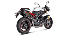 Carica l'immagine nel visualizzatore di Gallery, Akrapovic Slip-On Exhaust for 2011-2015 Triumph Speed Triple / R