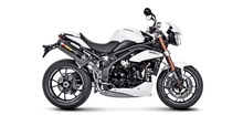 Carica l'immagine nel visualizzatore di Gallery, Akrapovic Slip-On Exhaust for 2011-2015 Triumph Speed Triple / R