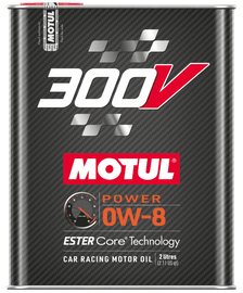Motul 300V Power Synthetic-ester 0W-8 Core Car Racing Oil - 2L image 1