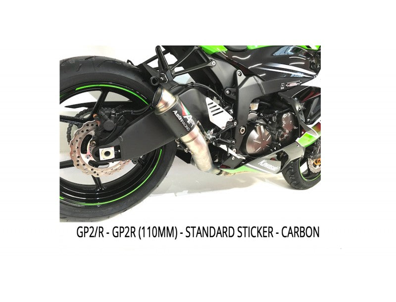 Austin Racing GP2R De-Cat Race Exhaust System for 2009+ Kawasaki