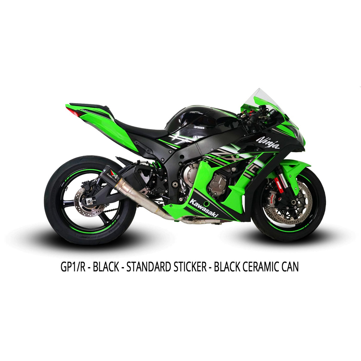 Austin Racing GP2R De-Cat Race Exhaust System for 2010-19 Kawasaki