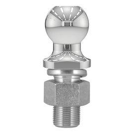 Curt 2in Trailer Ball (1-1/4in x 2-5/8in Shank 10000lbs Chrome Packaged)