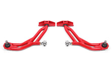 Cargar imagen en el visor de la galería, BMR 10-14 Ford Mustang Adj. Lower A-Arms Delrin/Rod End w/ 19mm STD. Ball Joint - Red