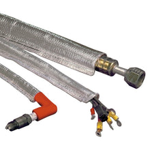 Carica l'immagine nel visualizzatore di Gallery, DEI Heat Sheath 1in x 3ft - Aluminized Sleeving- Sewn Edge