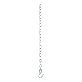 Curt 27in Safety Chain w/1 S-Hook (2000lbs Clear Zinc)