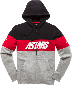 ALPINESTARS Grupo Zip Hoodie - Black/Heather Gray - 2XL 12105330010282X