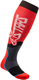 ALPINESTARS MX Plus 2 Socks - Red/White - Small/Medium 4701920-32-SM