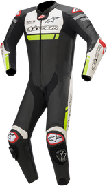 ALPINESTARS Missile Ignition 1-Piece Leather Suit - Black/White/Yellow - US 48 / EU 58 3150120-125-58