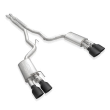 Carica l'immagine nel visualizzatore di Gallery, Stainless Works 2020 Ford GT500 Legend Catback X-Pipe Exhaust Factory Connect - Black Tips