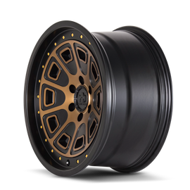 Mayhem 8301 Flat Iron 17x9 / 6x139.7 BP / -12mm Offset / 106mm Hub Matte Black w/ Bronze Tint Wheel