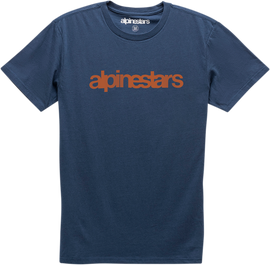 ALPINESTARS Heritage Word T-Shirt - Navy/Red - Medium 1210730067030M