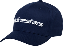 Load image into Gallery viewer, ALPINESTARS Linear Hat - Navy/White - Small/Medium 1230810057020SM