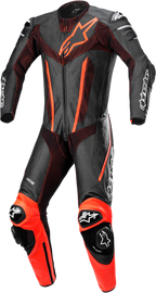 ALPINESTARS Fusion 1-Piece Suit - Black/Red Fluorescent - US 46 / EU 56 3153022-1030-56