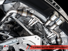 Cargar imagen en el visor de la galería, AWE Tuning Porsche 718 Boxster / Cayman Touring Edition Exhaust - Chrome Silver Tips