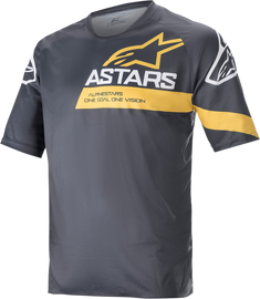 ALPINESTARS Racer V3 Jersey - Gray/Yellow - Large 1762922-1619-LG