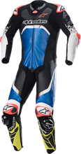 Carica l'immagine nel visualizzatore di Gallery, ALPINESTARS GP Tech Suit v4 - Black/Blue/Yellow Fluorescent - US 44 / EU 54 3156822-1075-54