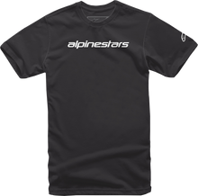 Load image into Gallery viewer, ALPINESTARS Linear Wordmark T-Shirt - Black/Gray - Large 1212-720201011L