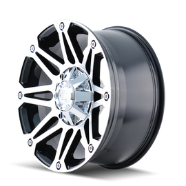 Mayhem 8010 Riot 17x8 / 5x127 BP / 10mm Offset / 87mm Hub Black/Machined Face Wheel