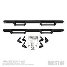 Cargar imagen en el visor de la galería, Westin 99-16 Ford F-250/350/450/550 Super Cab HDX Stainless Drop Nerf Step Bars - Tex. Blk