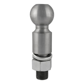 Curt 2-5/16in Trailer Ball (1-1/4in x 2-5/8in Shank 2in Rise 25000lbs Raw Steel)