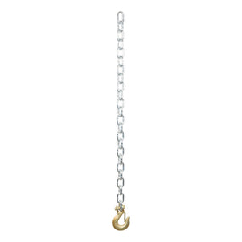 Curt 35in Safety Chain w/1 Clevis Hook (11700lbs Clear Zinc)