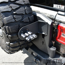 Cargar imagen en el visor de la galería, Westin 07-18 Jeep Wrangler JK / 18-22 Jeep Wrangler JL RotoPax Mount - Tex. Blk