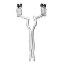 Carica l'immagine nel visualizzatore di Gallery, Stainless Works 2020 Ford GT500 Legend Catback X-Pipe Exhaust Factory Connect - Black Tips