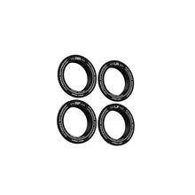 Cargar imagen en el visor de la galería, fifteen52 Holeshot RSR Center Ring - Corner Designation Set of Four - Black