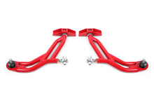 Carica l'immagine nel visualizzatore di Gallery, BMR 10-14 Ford Mustang Adj. Lower A-Arms w/ Delrin/Rod End / 18mm Tall Ball Joint - Red
