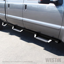 Carica l'immagine nel visualizzatore di Gallery, Westin/HDX 99-16 Ford F-250/350 Crew Cab (6.75ft Bed) Stainless Drop Nerf Step Bars - Textured Black