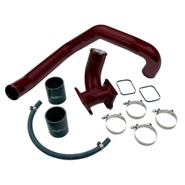 Wehrli 04.5-05 Chevrolet 6.6L LLY Duramax 3in Y-Bridge Kit - WCFab Red