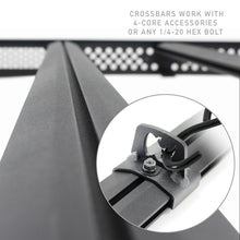 Carica l'immagine nel visualizzatore di Gallery, Go Rhino 16-21 Toyota Tundra Crew Max Ceros Low Profile Roof Rack Textured Black