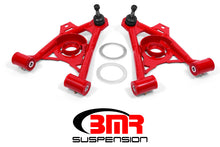 Carica l'immagine nel visualizzatore di Gallery, BMR 94-04 Mustang Lower Non-Adj. A-Arms (Poly) w/ Tall Ball Joint / Spring Pocket - Red