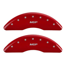 Cargar imagen en el visor de la galería, MGP 4 Caliper Covers Engraved Front & Rear MGP Red finish silver ch