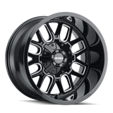 Mayhem 8107 Cogent 20x10 / 5x127 BP / -19mm Offset / 87.1mm Hub Black w/ Milled Spokes Wheel