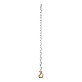 Curt 35in Safety Chain w/1 Clevis Hook (7800lbs Clear Zinc)