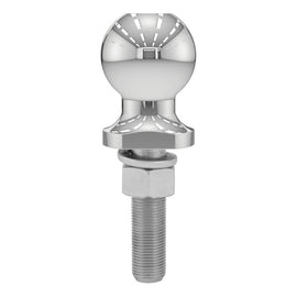 Curt 2in Trailer Ball (3/4in x 3in Shank 3500lbs Chrome Packaged)