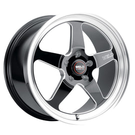 Weld 20x10.5 Ventura Drag 5x127 ET38 BS7.25 Gloss BLK MIL DIA 71.5