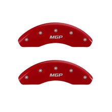 Cargar imagen en el visor de la galería, MGP 4 Caliper Covers Engraved Front & Rear MGP Red finish silver ch