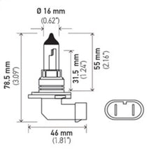 Carica l'immagine nel visualizzatore di Gallery, Hella Bulb 9006 12V 55W P22D T4 +50 (2)