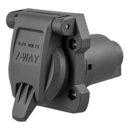 Curt Heavy-Duty 7-Way RV Blade Connector Socket (Vehicle Side)